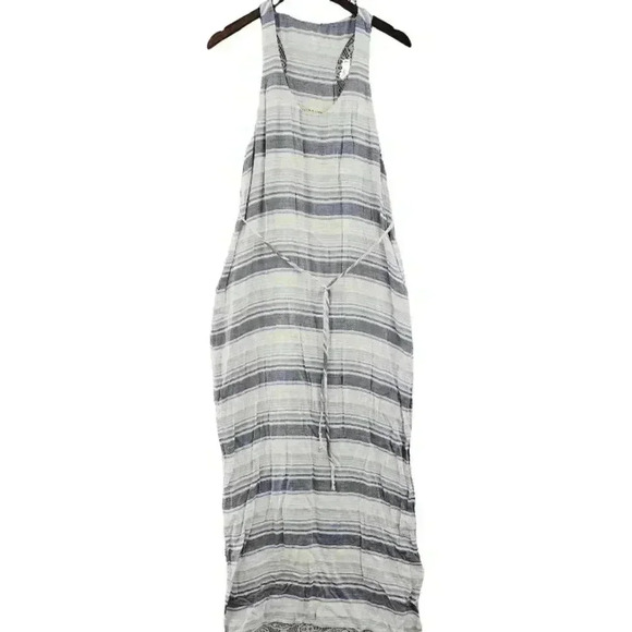 Cloth & Stone Striped Scoop neck Racerback Slip Maxi Tank Dress S - Picture 1 of 7